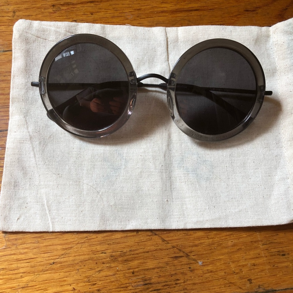 The Row X Linda Farrow “8” Round Sunglasses